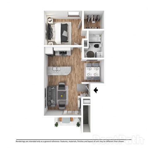 One Bedroom Apartment